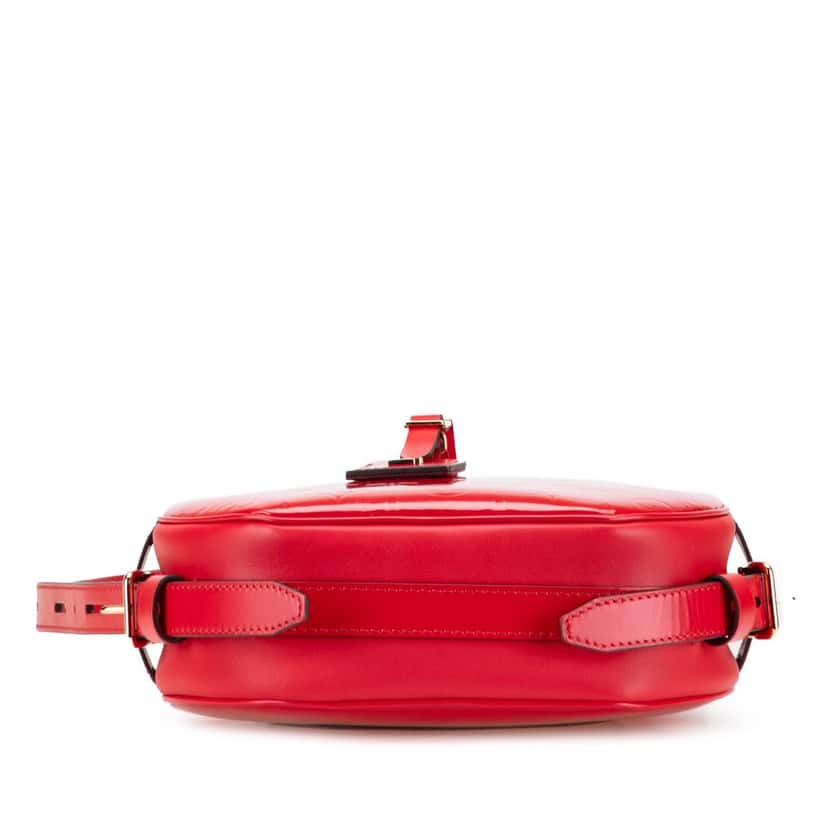Louis Vuitton Monogram Vernis Boite Chapeau Souple MM Red Leather Good condition - Inside View