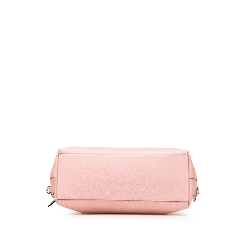 Gucci Dollar Calfskin GG Charm Satchel Pink Leather Good condition - Inside View