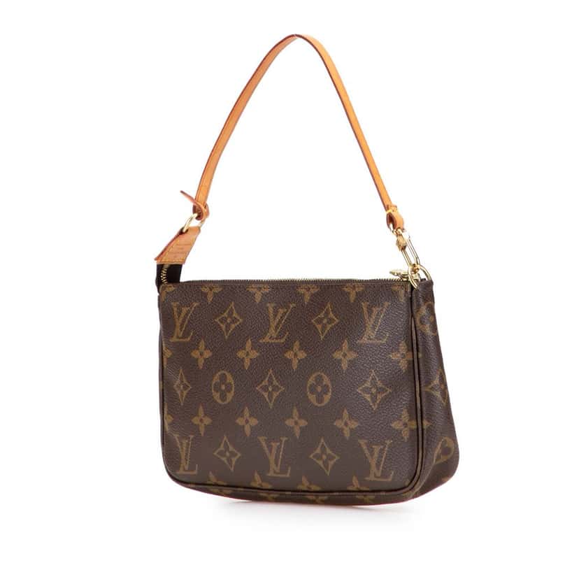 Louis Vuitton Monogram Pochette Accessoires Brown Canvas Good condition - Back View