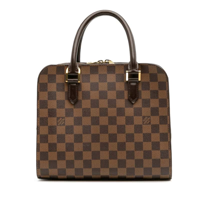 Louis Vuitton Damier Ebene Triana Brown Canvas Good condition - Front View