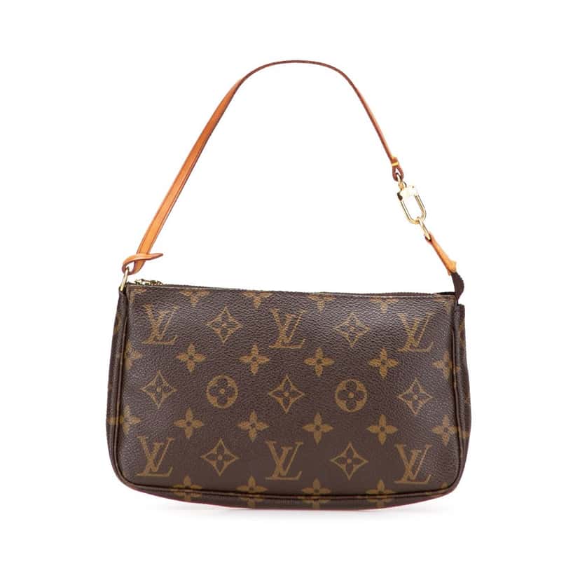 Louis Vuitton Monogram Pochette Accessoires Brown Canvas Good condition - Front View