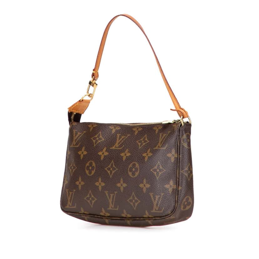 Louis Vuitton Monogram Pochette Accessoires Brown Canvas Good condition - Back View