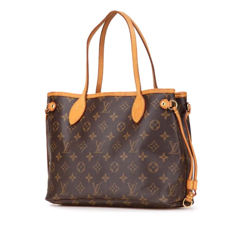 Louis Vuitton Monogram Neverfull PM Brown Canvas Good condition - Back View