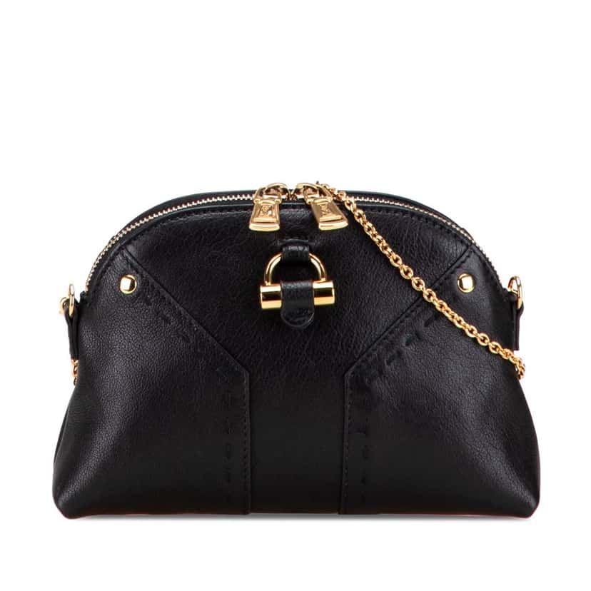 Saint Laurent Mini Leather Muse Chain Bag Black Leather Good condition - Front View
