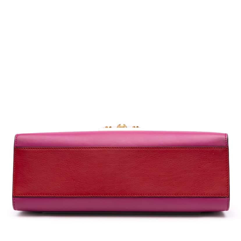 Gucci Medium Bicolor Leather Padlock Shoulder Bag Pink Leather Good condition - Inside View