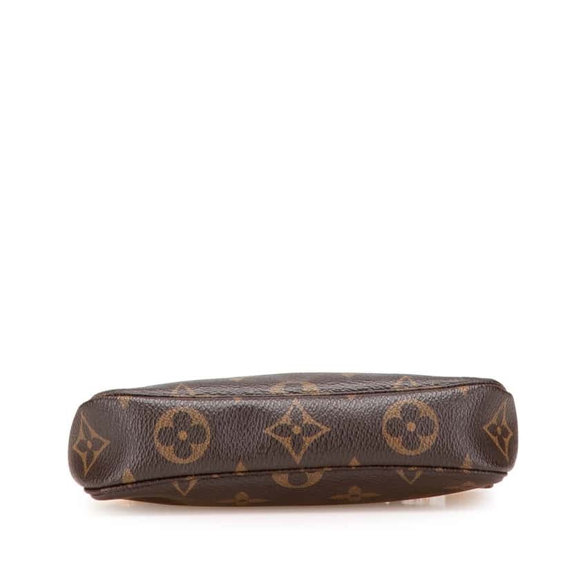 Louis Vuitton Monogram Mini Pochette Accessoires Brown Canvas Very good condition - Inside View
