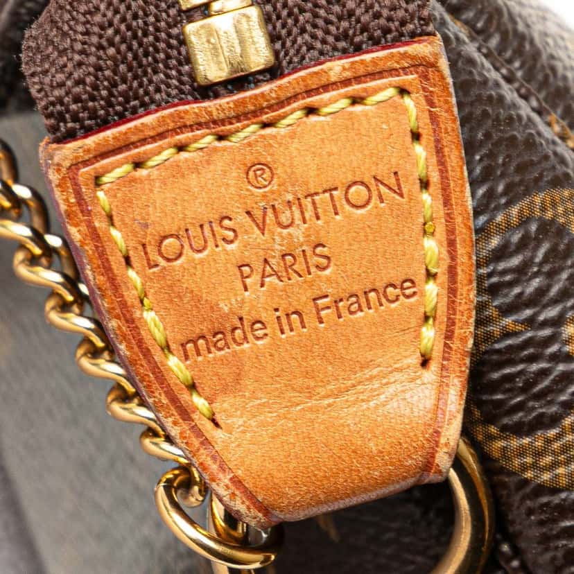 Louis Vuitton Monogram Mini Pochette Accessoires Brown Canvas Very good condition - Box View