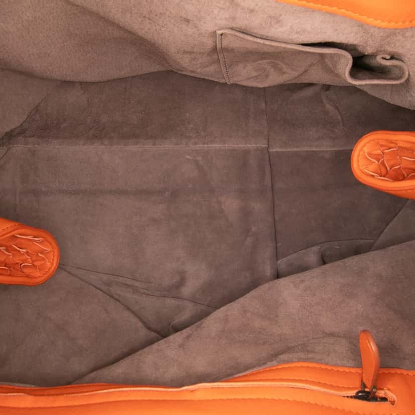 Bottega Veneta Large Nappa Intrecciato Franges Hobo Orange Leather Very good condition - Model View