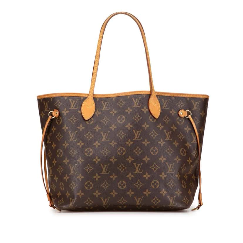 Louis Vuitton Monogram Neverfull MM Brown Canvas Good condition - Front View