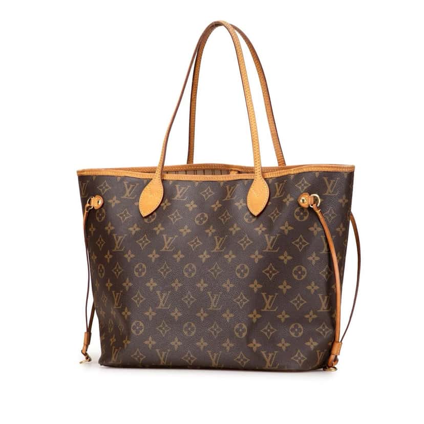 Louis Vuitton Monogram Neverfull MM Brown Canvas Good condition - Back View