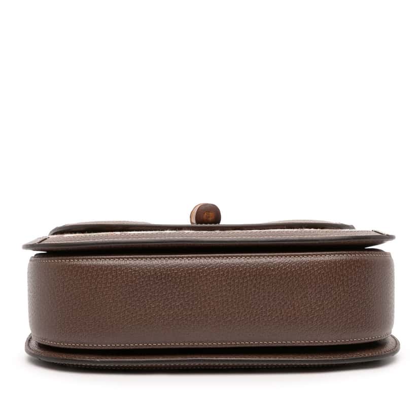 Gucci 100th Anniversary Medium Canvas 1947 Bamboo Top Handle Bag Brown Canvas Good condition - Inside View