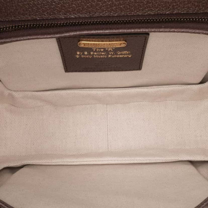 Gucci 100th Anniversary Medium Canvas 1947 Bamboo Top Handle Bag Brown Canvas Good condition - Model View