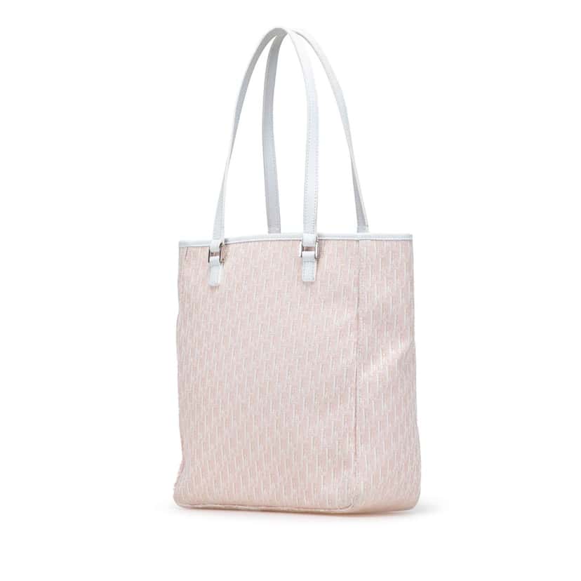 Dior Diorissimo Trotter Canvas Tote Pink Canvas Good condition - Back View