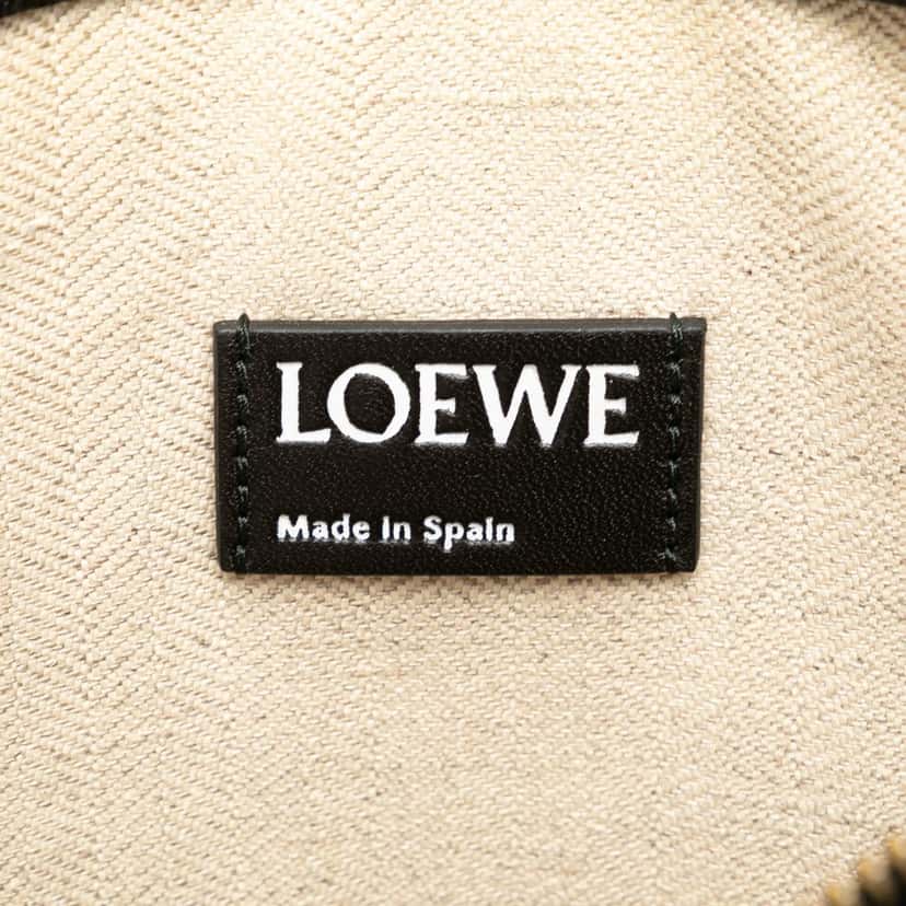 Loewe Leather Anagram T Clutch Black Leather Good condition - Box View