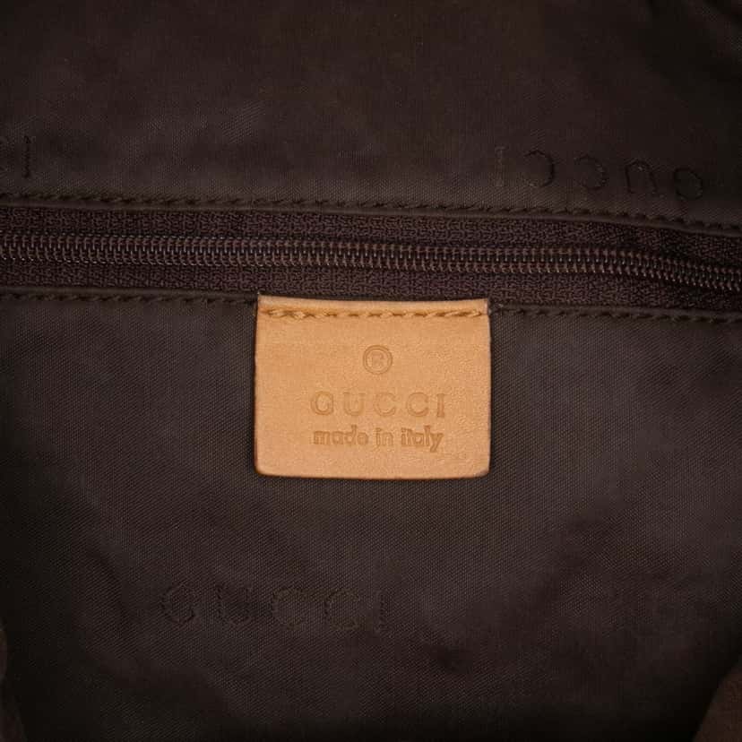 Gucci GG Canvas Bamboo Web Satchel Brown Canvas Good condition - Box View