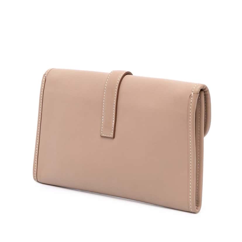 Hermès Swift Jige Duo Brown Leather Good condition - Back View