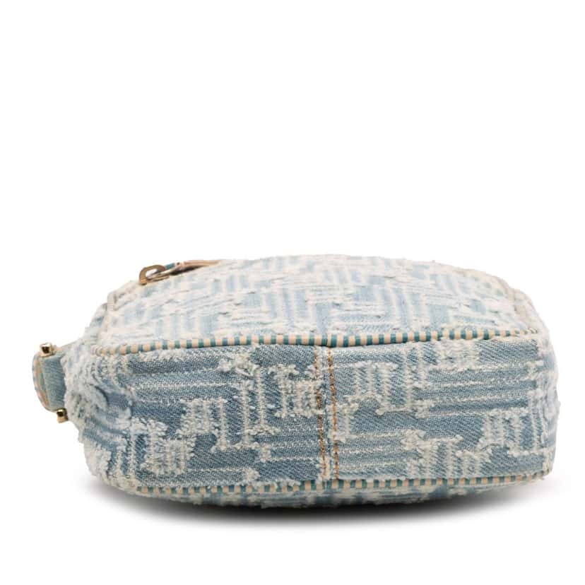 Fendi Zucca Denim Crossbody Blue Canvas Very good condition - Inside View
