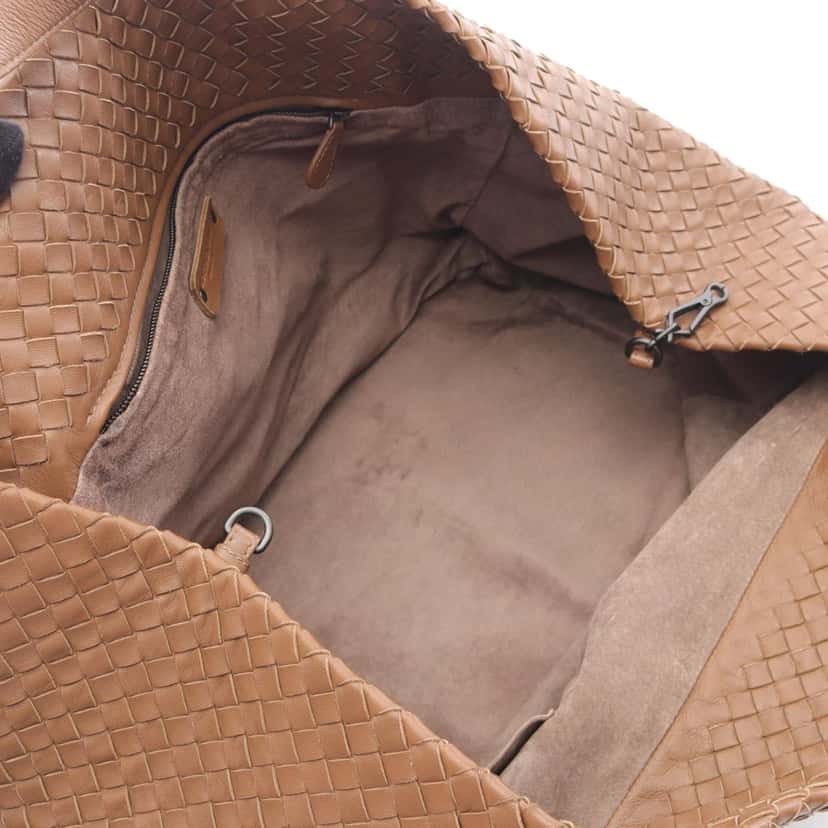 Bottega Veneta Large Nappa Intrecciato Cesta Tote Brown Leather Good condition - Inside View