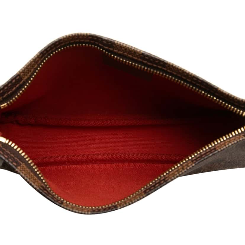Louis Vuitton Damier Ebene Pochette Accessoires Brown Canvas Good condition - Model View