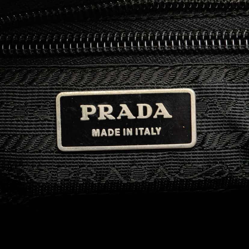 Prada Tessuto Zip Top Crossbody Black Very good condition - Box View