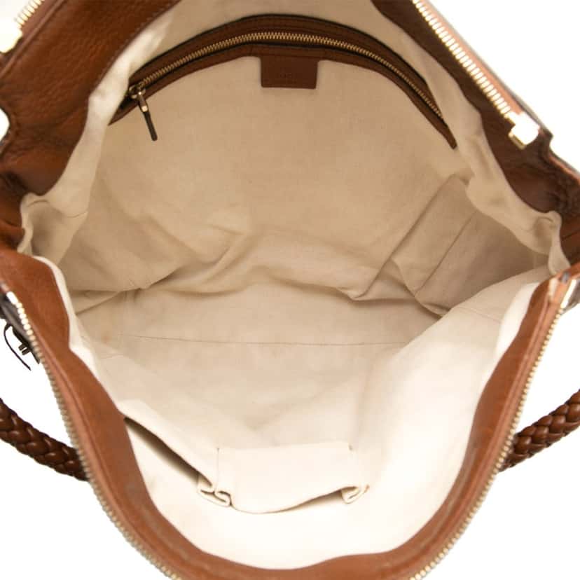 Gucci Large GG Canvas Bella Tote Brown Canvas Good condition - Model View