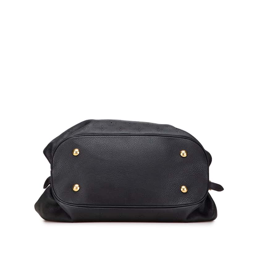 Louis Vuitton Monogram Mahina L Black Leather Good condition - Inside View