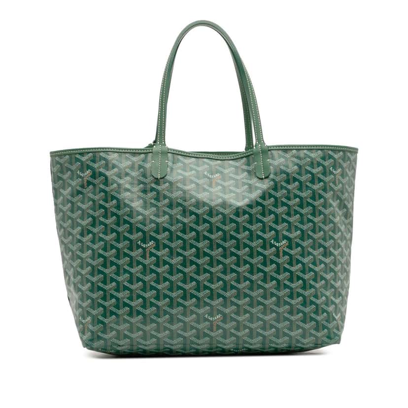 Goyard Goyardine Saint Louis PM Green Canvas Good condition - Front View