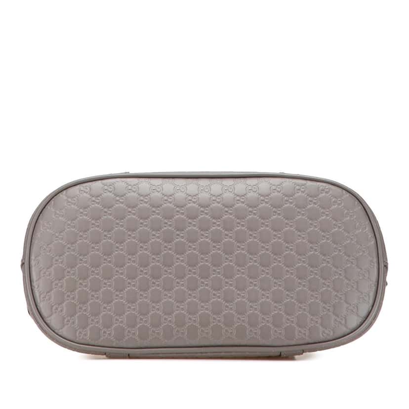Gucci Mini Microguccissima Dome Satchel Grey Leather Good condition - Inside View