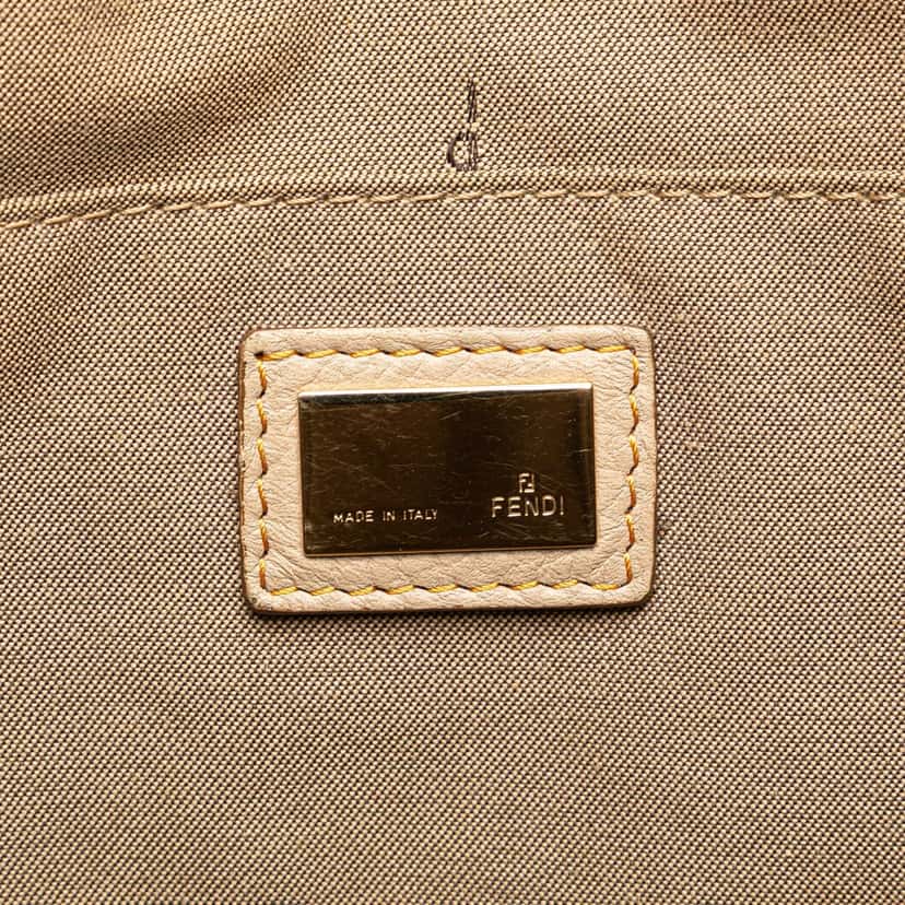 Fendi Zucchino Canvas Tote Brown Canvas Good condition - Box View