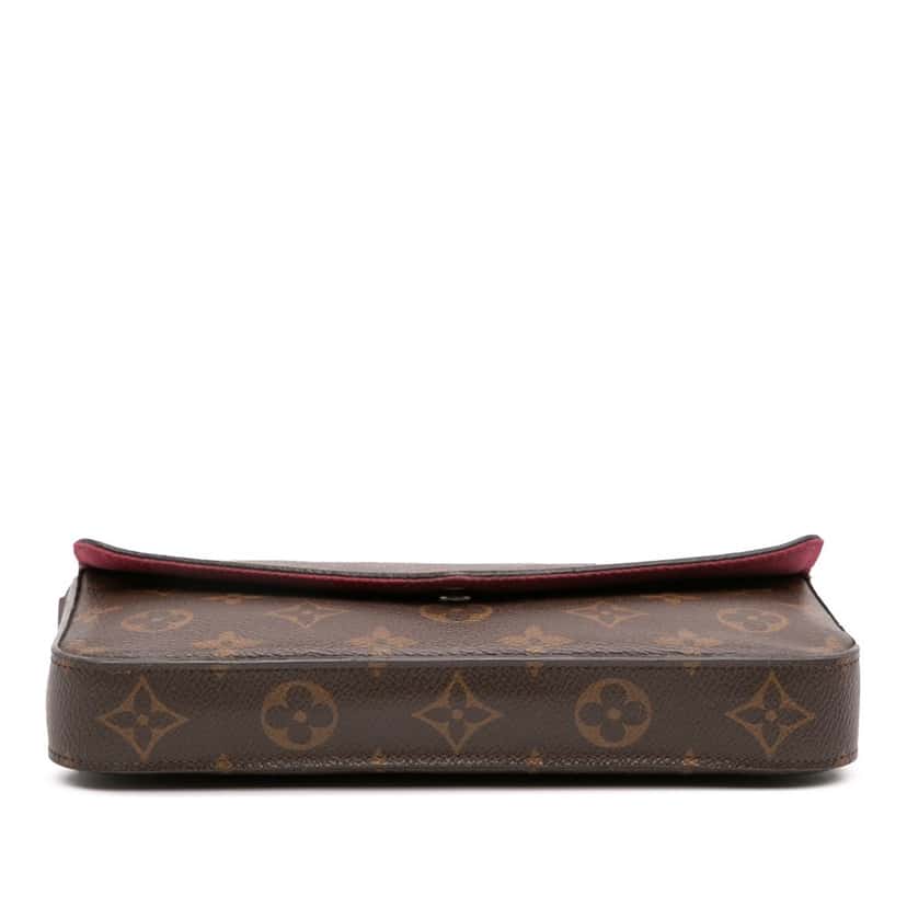 Louis Vuitton Monogram Pochette Felicie Brown Canvas Good condition - Inside View