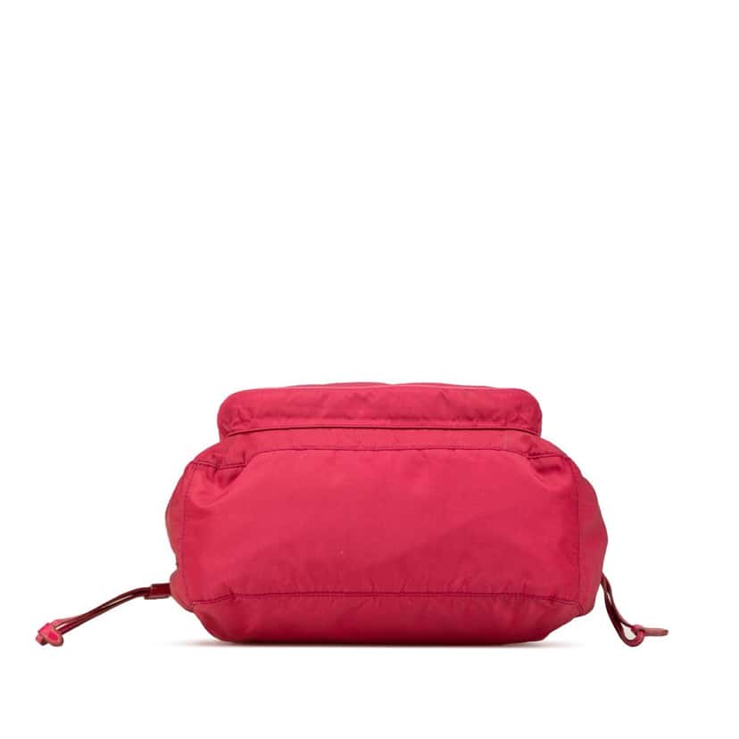 Prada Saffiano Trimmed Tessuto Zip Top Crossbody Red Good condition - Inside View