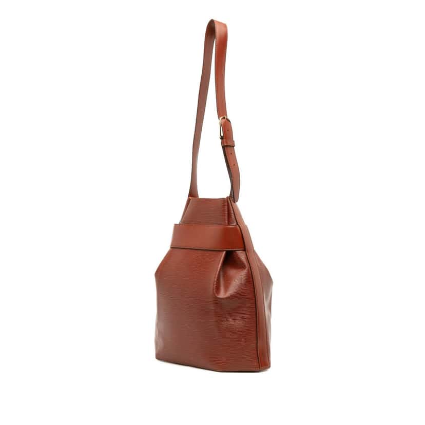 Louis Vuitton Epi Sac D Epaule GM Brown Leather Good condition - Back View