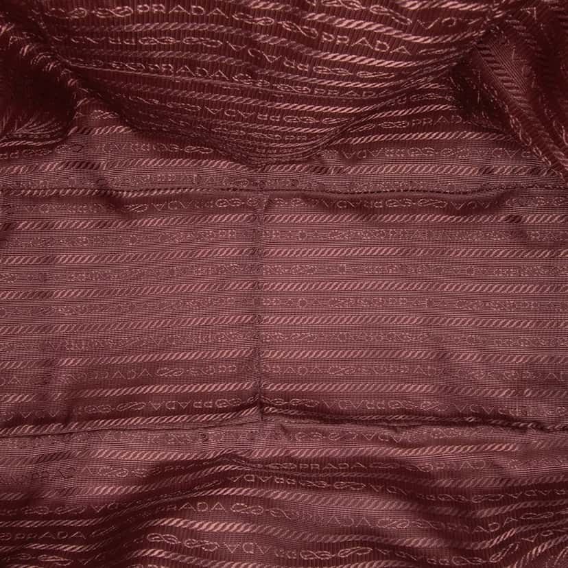 Prada Vitello Shine Bauletto Satchel Pink Leather Good condition - Model View