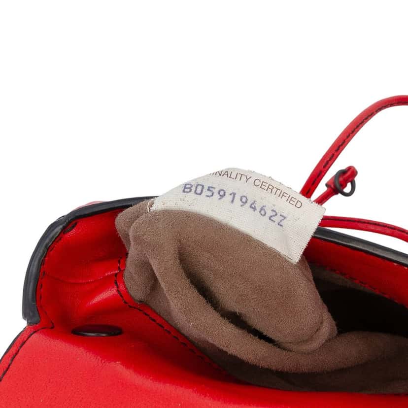 Bottega Veneta Nappa Intrecciato Double Sided Flap Crossbody Red Leather Good condition - Box View