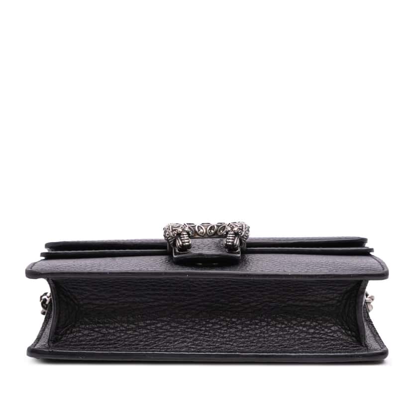 Gucci Mini Leather Dionysus Crossbody Black Leather Good condition - Inside View