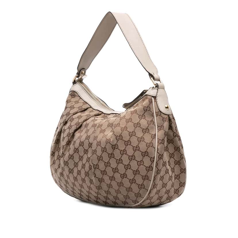 Gucci Medium GG Canvas Sukey Shoulder Bag Brown Canvas Good condition - Back View