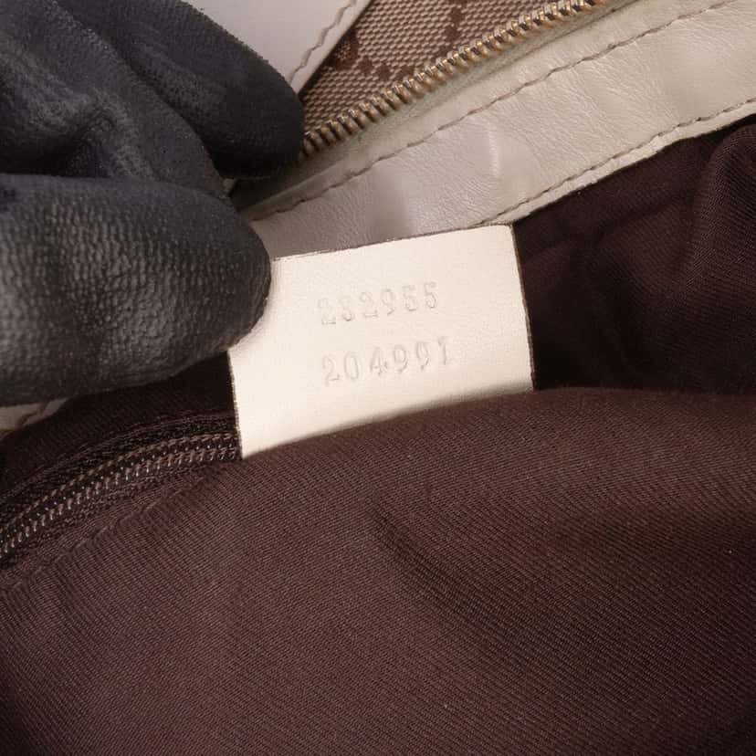 Gucci Medium GG Canvas Sukey Shoulder Bag Brown Canvas Good condition - Box View