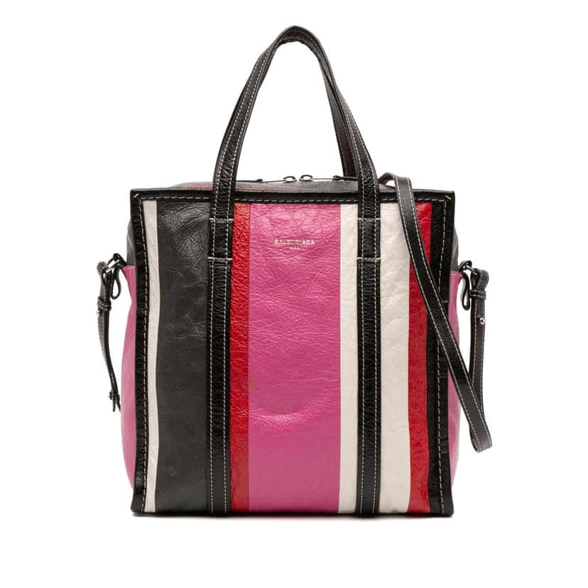 Balenciaga S Lambskin Bazar Shopper Satchel Pink Leather Good condition - Front View