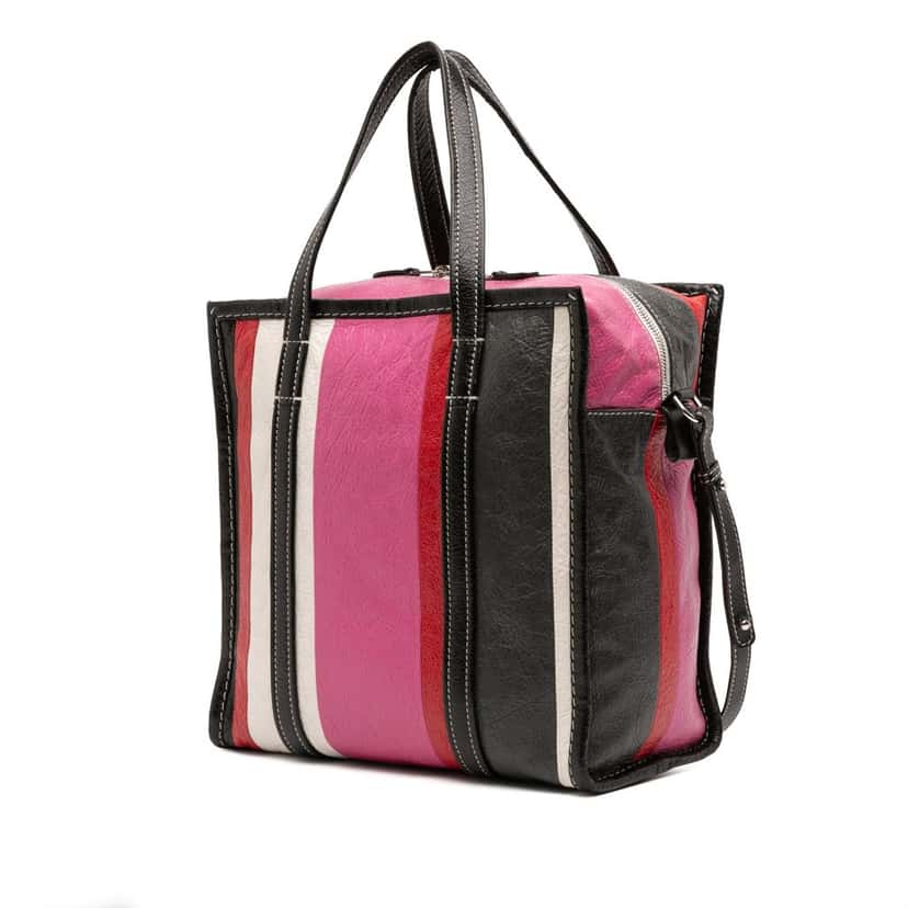 Balenciaga S Lambskin Bazar Shopper Satchel Pink Leather Good condition - Back View