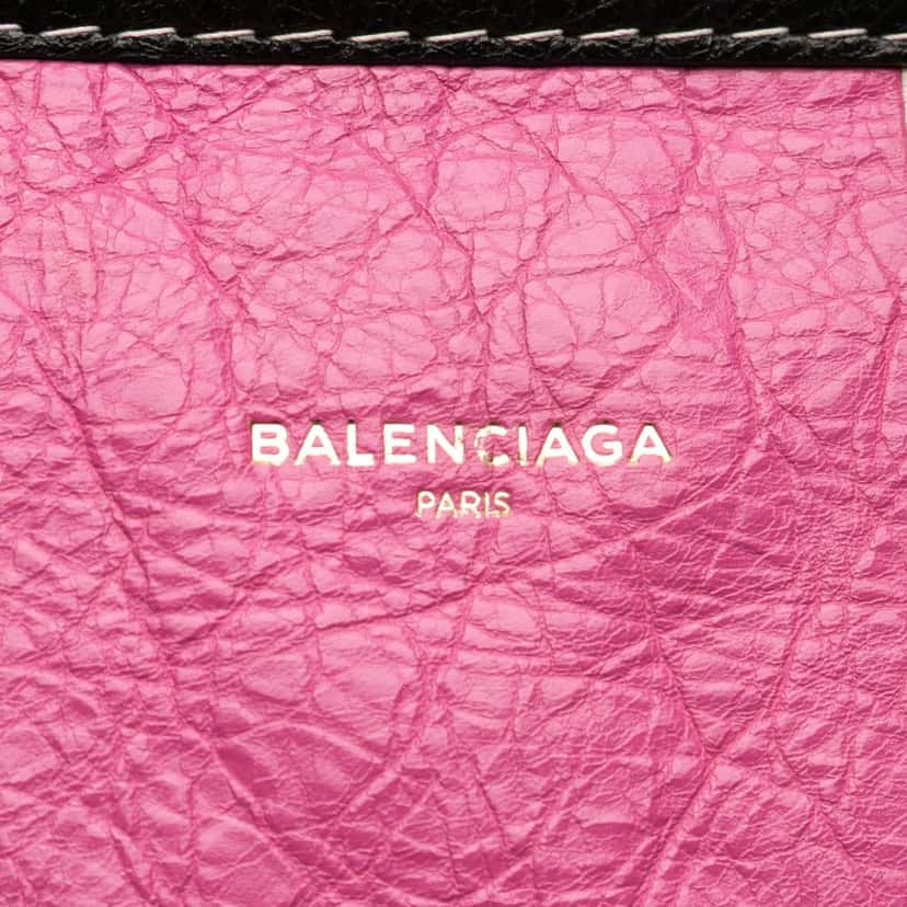 Balenciaga S Lambskin Bazar Shopper Satchel Pink Leather Good condition - Box View