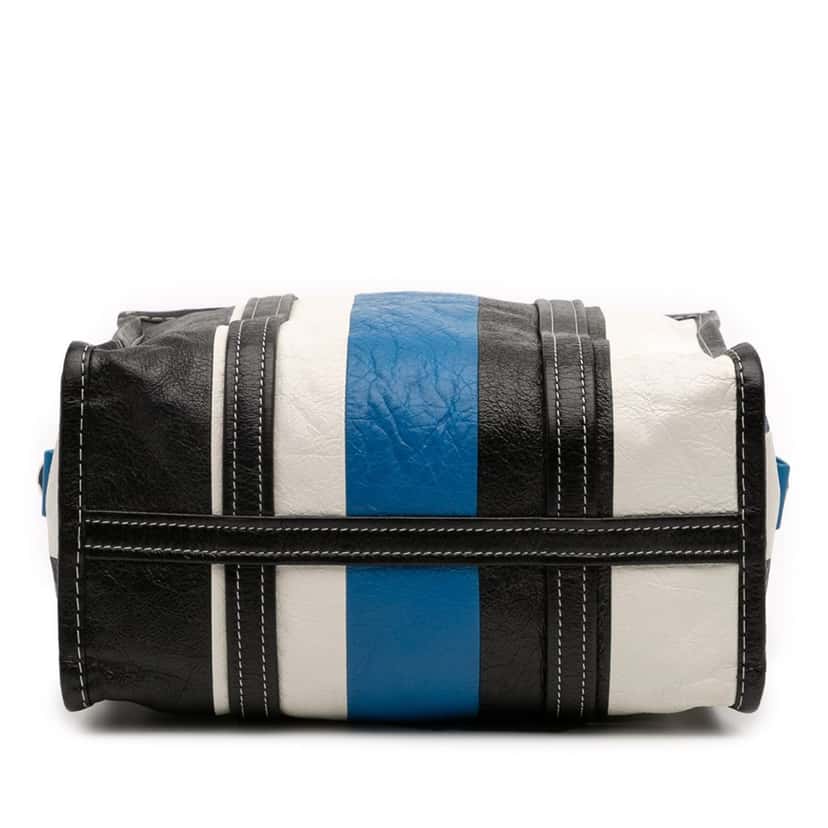 Balenciaga S Lambskin Bazar Shopper Satchel Blue Leather Good condition - Inside View