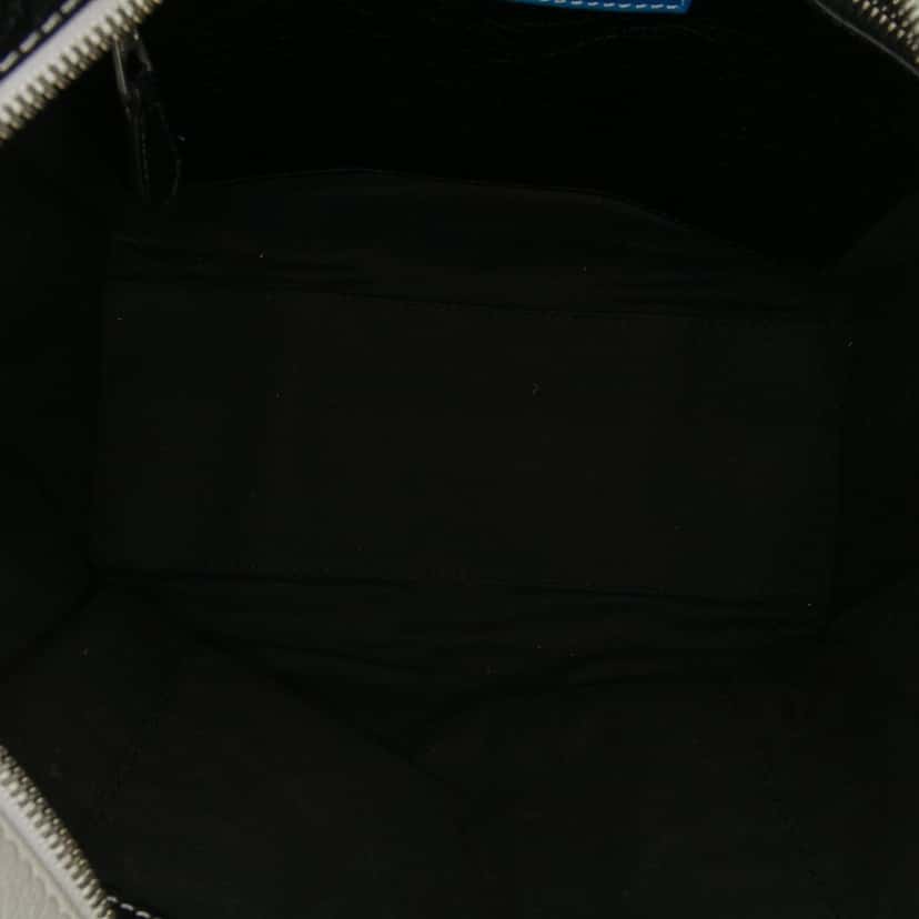 Balenciaga S Lambskin Bazar Shopper Satchel Blue Leather Good condition - Model View
