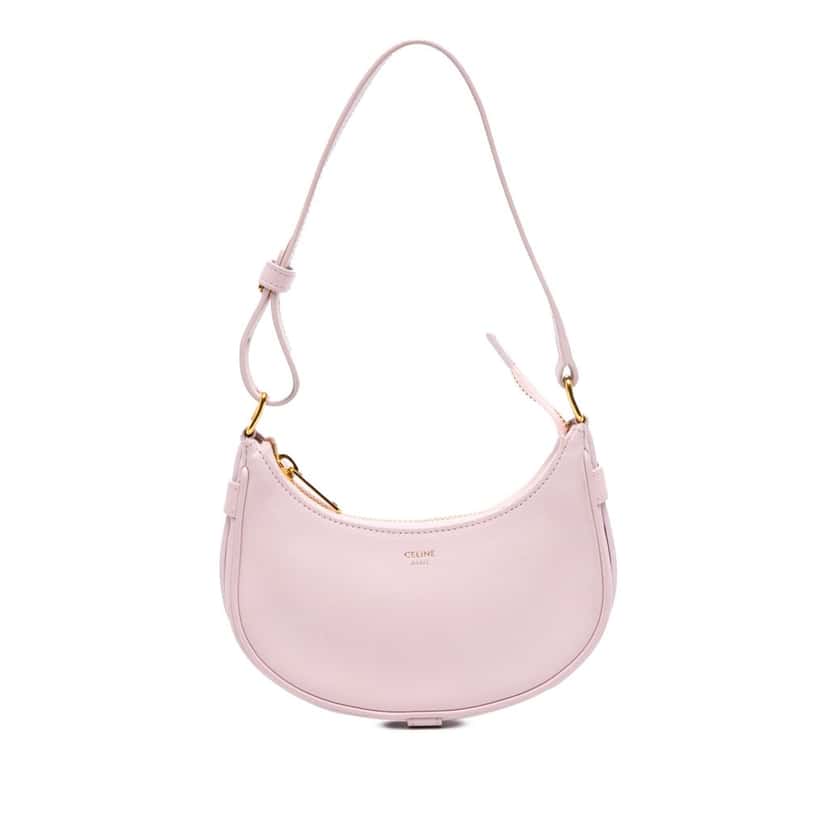 Celine Mini Smooth Calfskin Ava Shoulder Bag Pink Leather Very good condition - Front View