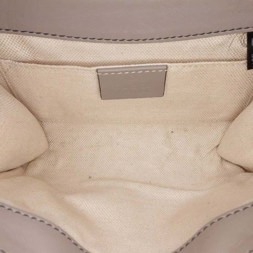 Gucci Mini Guccissima Emily Crossbody Grey Leather Good condition - Model View