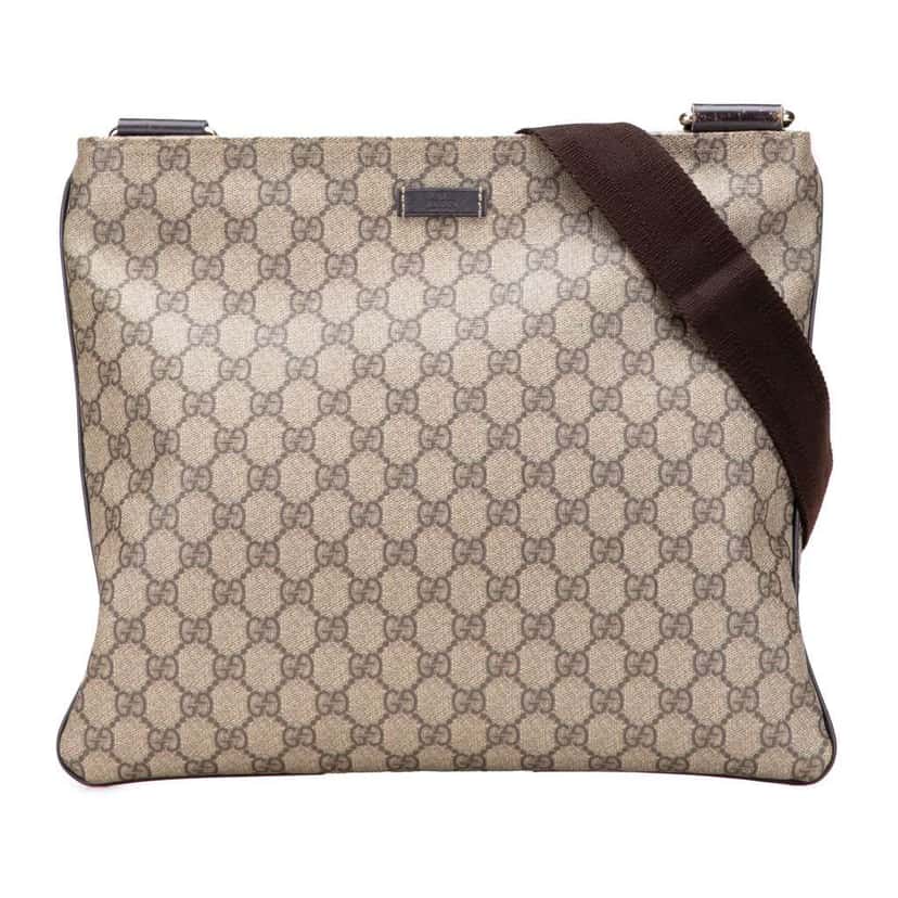 Gucci GG Supreme Crossbody Brown Canvas Good condition - Front View