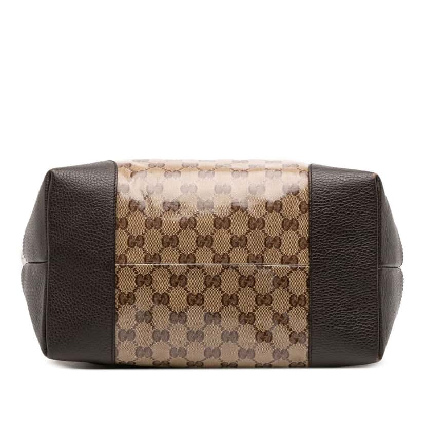 Gucci GG Charm GG Crystal Tote Brown Canvas Good condition - Inside View