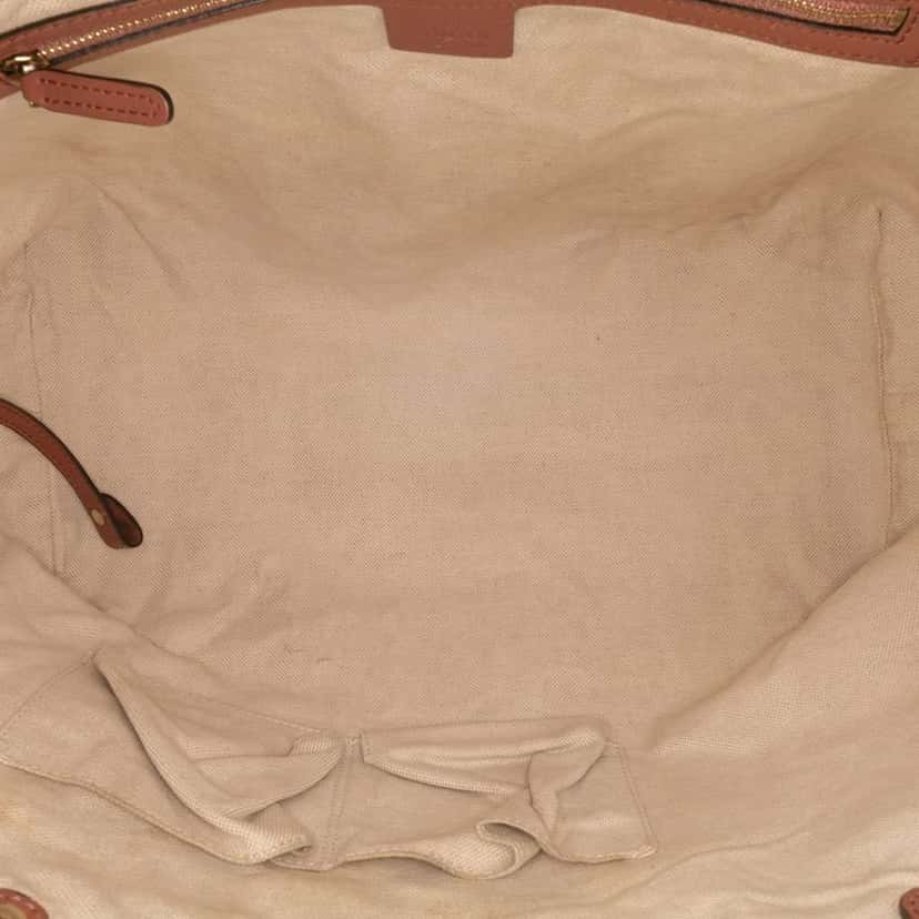 Gucci Medium Microguccissima Craft Tote Brown Leather Good condition - Model View