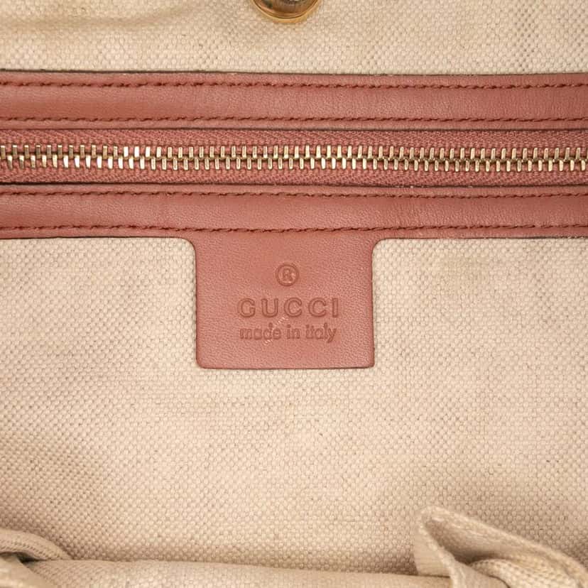 Gucci Medium Microguccissima Craft Tote Brown Leather Good condition - Box View