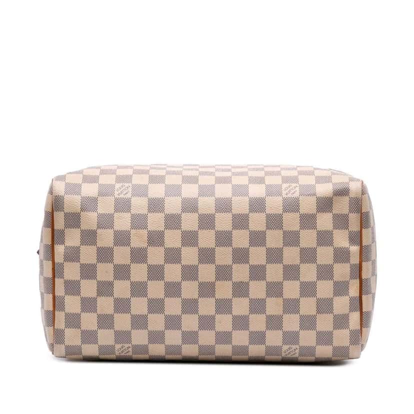 Louis Vuitton Damier Azur Speedy 30 White Canvas Good condition - Inside View