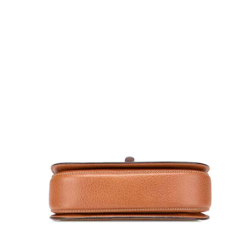 Gucci Grained Calfskin Bamboo Night Brown Leather Good condition - Inside View